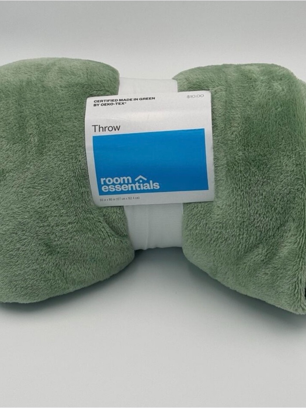 NWT Room Essentials Plush Throw - Sage 50X60